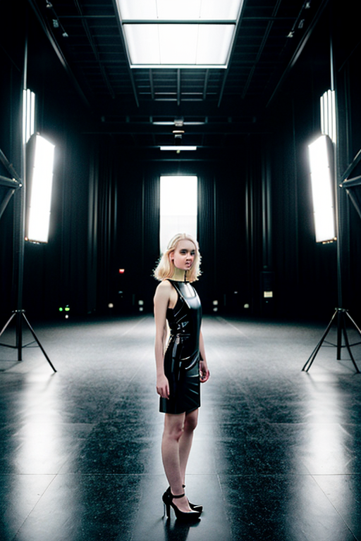 moody dark fashion portrait